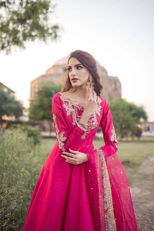 Hot Pink Formal Maxi - Image 2