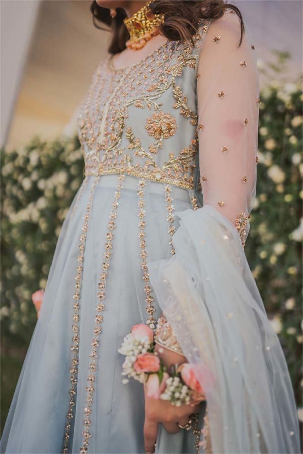 Laraib (Ice Blue Pishwas) - Image 3